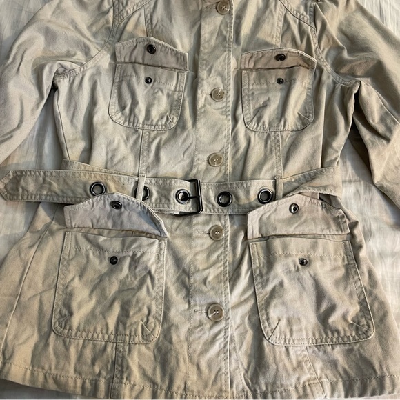 CONVERSE One Star Army Green Utility Jacket Sz. Med Beige Cream color - Picture 6 of 7